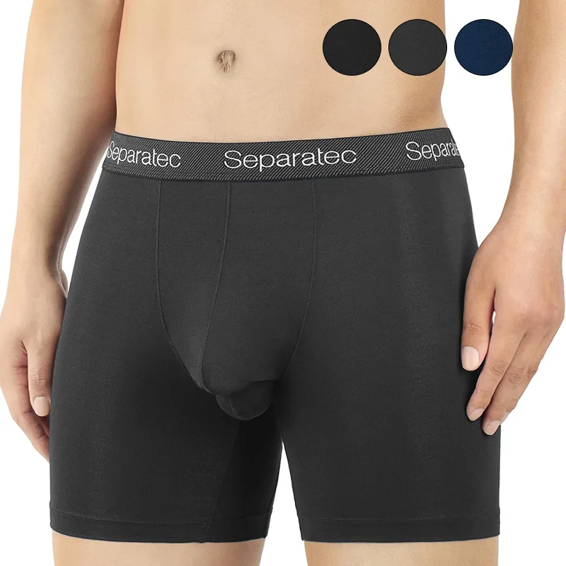 

Modal Soft Separatec Boxer shorts Large Two Pouch Hole Sexy Sport Underwear