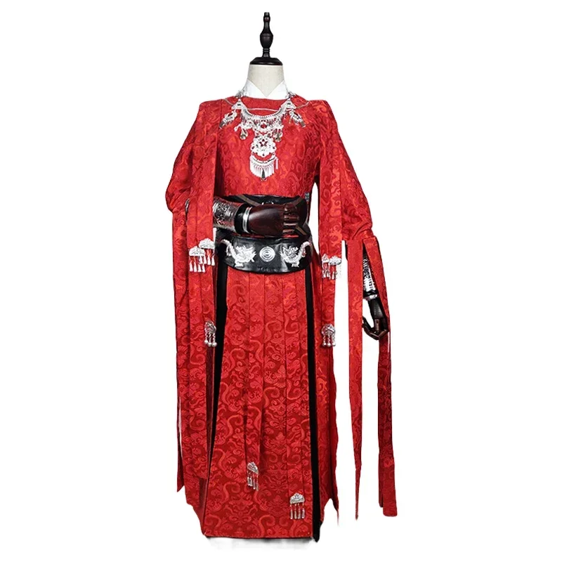 Huacheng Anime Cosplay para homens, fantasias de Halloween, peruca abençoada do céu oficial, representação de Tian Guan Ci Fu, Hua Cheng