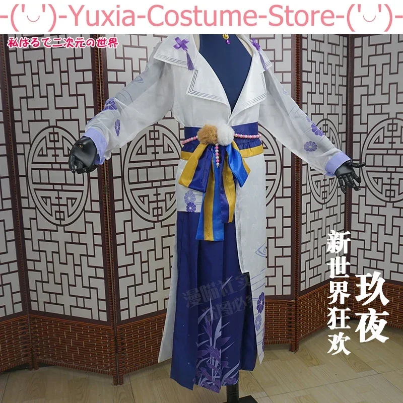 Anime! Nu: Carnival SR Kuya Purple Printing Game Suit Uniform Cosplay Costume Halloween Party Role Play Outfit Any Size