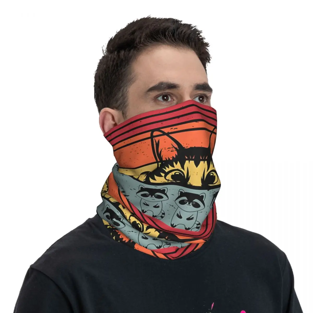 Hold On I See A Cat Cat Mom Kitten Funny Cat Scarf Neckerchief Neck Face Mask Polyester image 4
