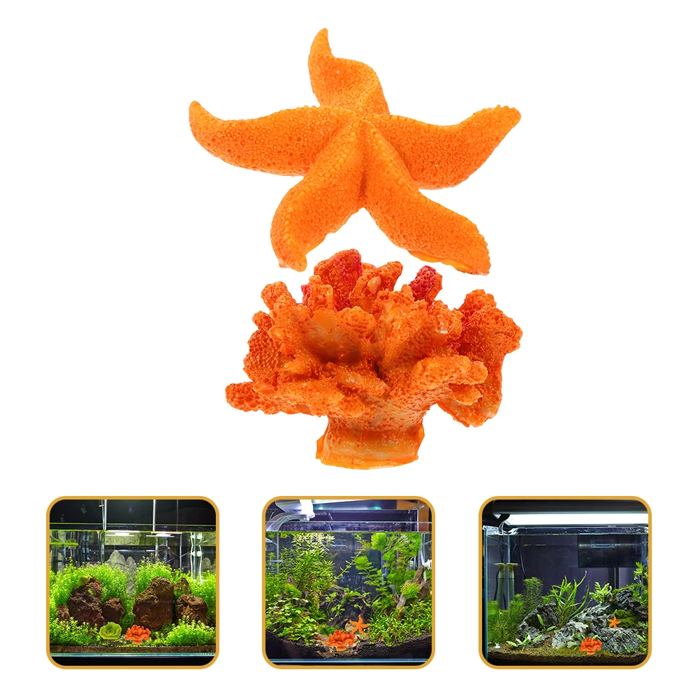 

Simulated Coral Set Decorations Aquarium Plants Environmental Resin Tank Flower Simulation