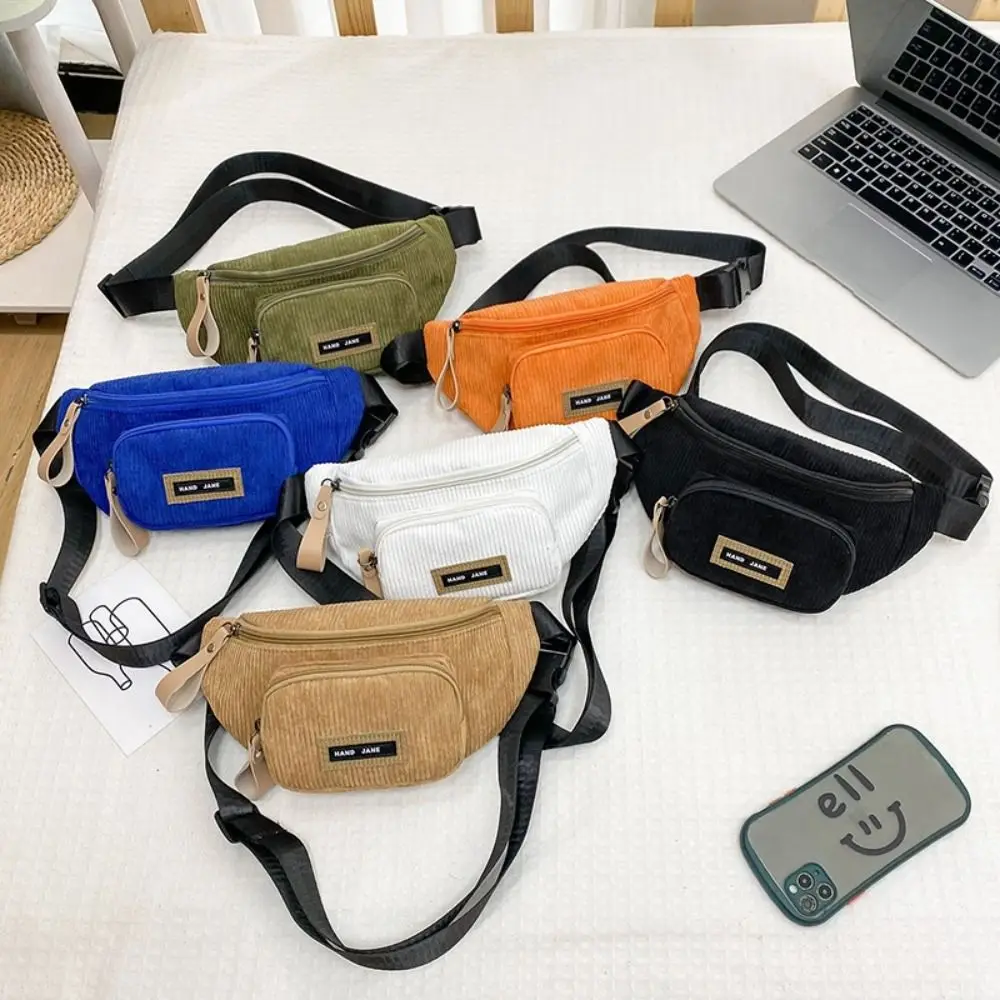 Bolsa de veludo para crianças, grande capacidade Crossbody Bag, zíper esportivo, prova d'água, moda