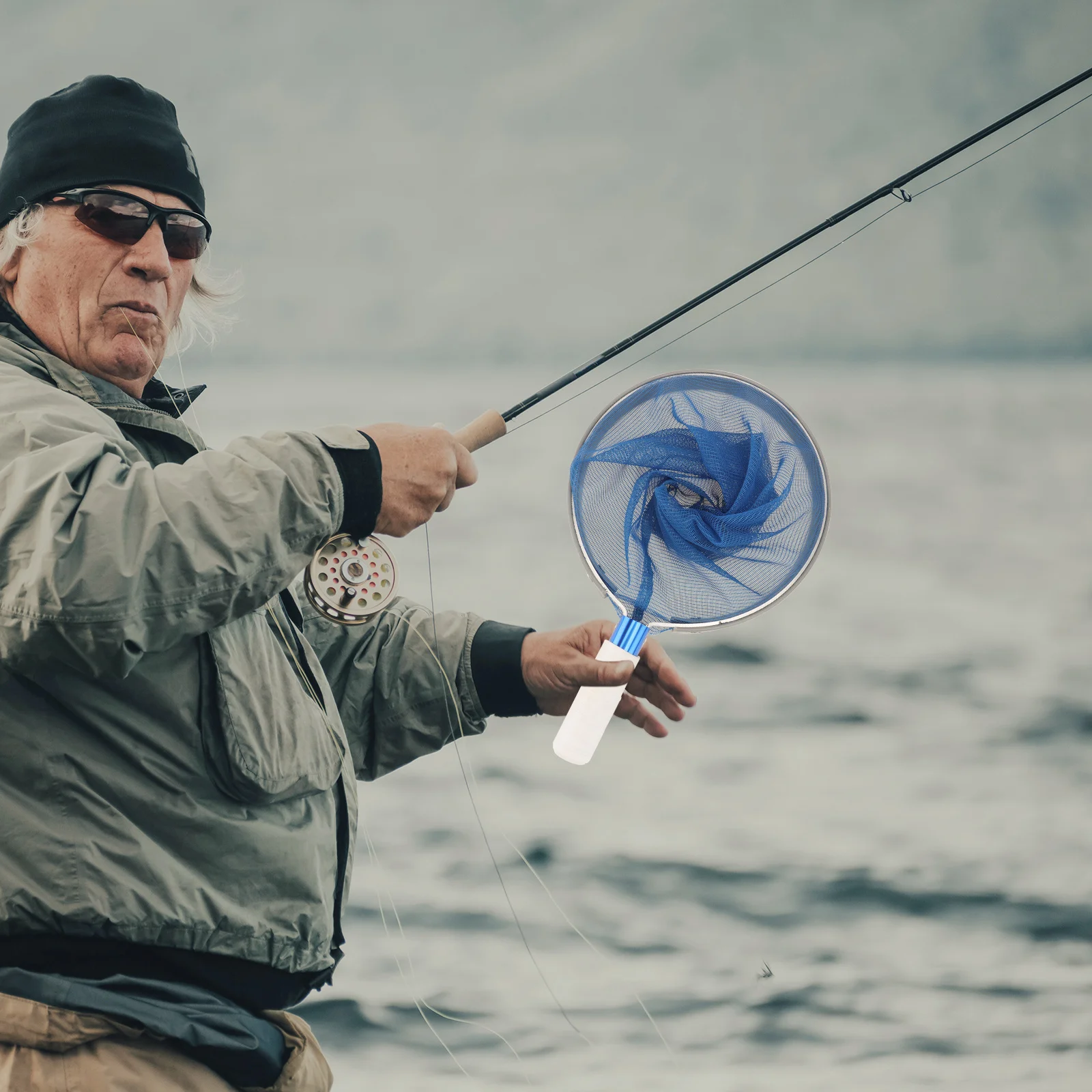 شبكة تنظيف حمام السباحة، شبكة مقشدة احترافية لأوراق الشجر والحطام، خفيفة الوزن ومتينة وسهلة الاستخدام