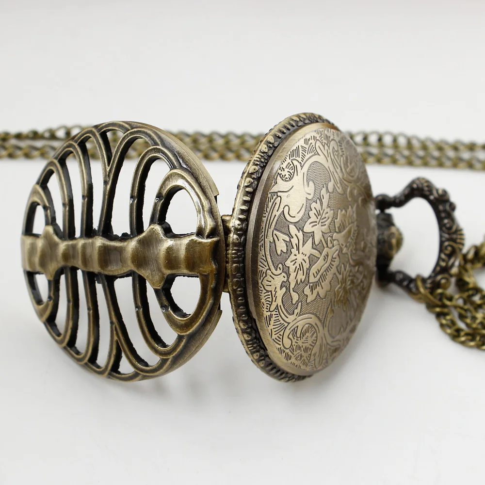 Unisex Quartz Pocket Watch Pingente, Retro, Clássico, Punk, Cool Style, Colar