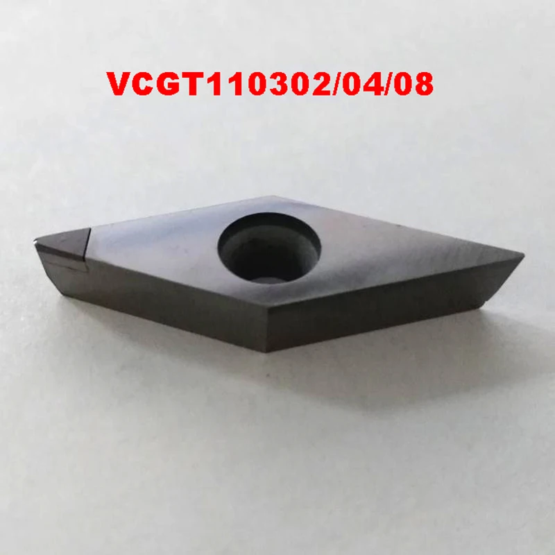 Free shipping 2PCS VCGT110302/VCGT110304/VCGT110308 CBN Inserts , CNC CBN Diamond insert For Lathe Tools Inserts For SVJCR/SVVCN