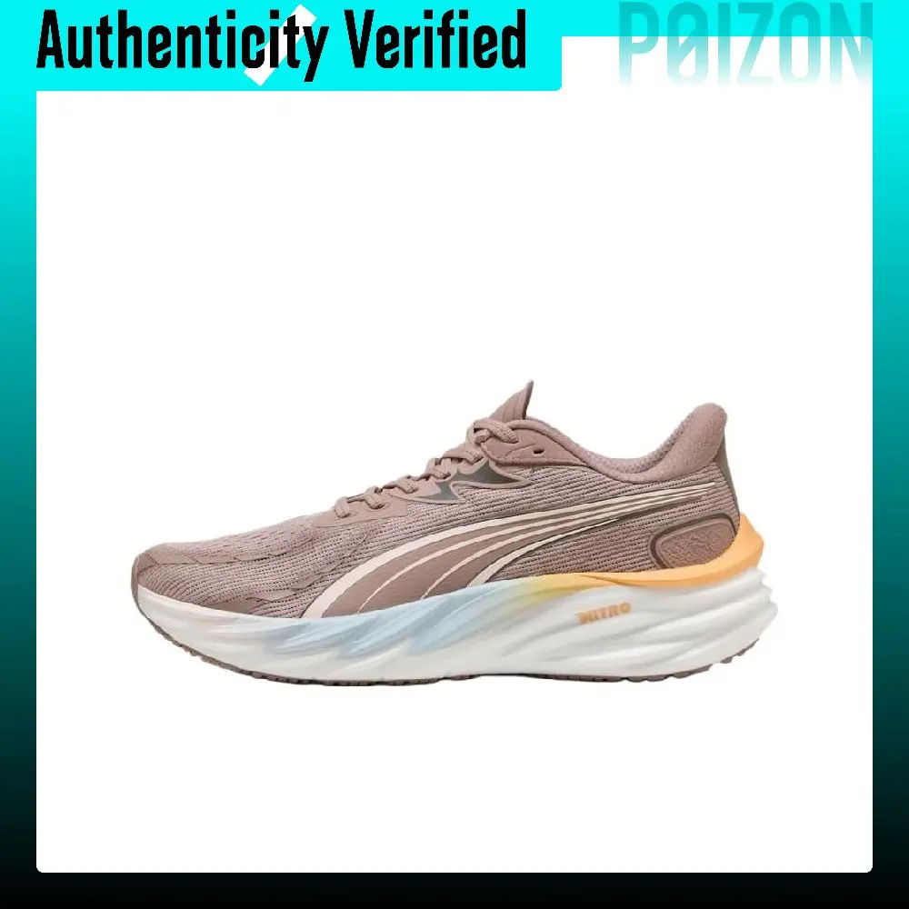 PUMA Velocity NITRO 4 Cow Leather, Textile Abrasion Resistant Rebound Training Long Distance Running Sprint 312913-01