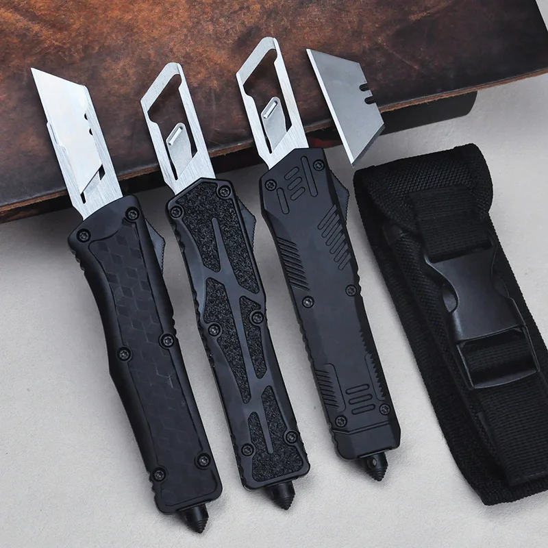 

SK5 Utility Knife Replaceable Colossus OTF Handle Cutter Outdoor Multitool Security Hand EDC Tools