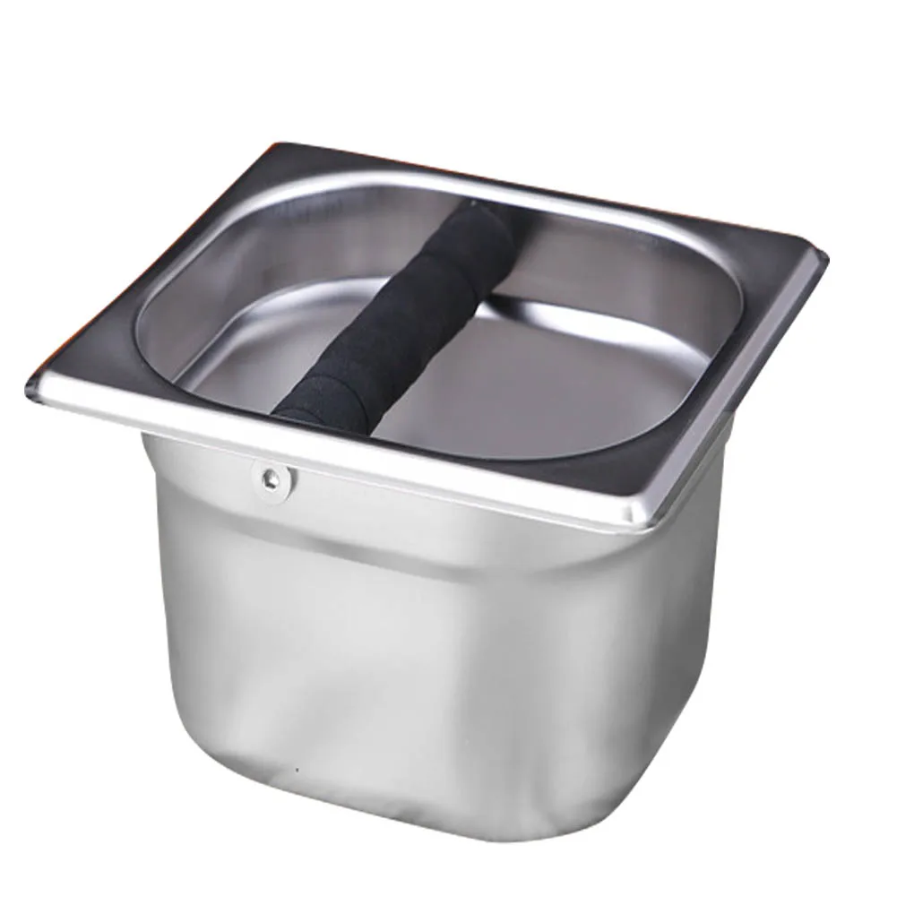 

Coffee Waste Knock Box Stainless Steel Recycle Coffee Grind Dump Bin Coffee Ground Container,S