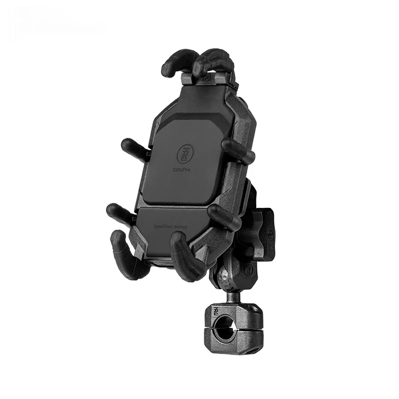 

Motorcycle mobile phone navigation stand riding charging moto travel equipment shock-absorbing version tight clamp carapace