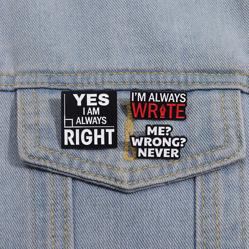 3-8PCS/SET Cartoon Badge Alphabet Simple Brooch Perfect Gift For Friends And Family Fashion Clothing Button Pin Accessories