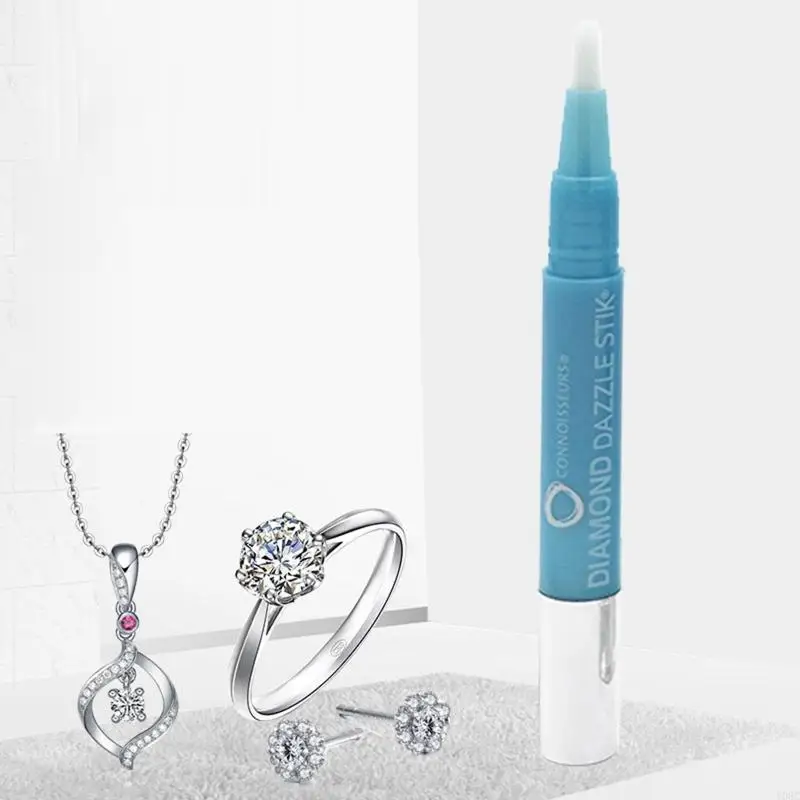 Y08C Natural Jewelry Cleaner Pen Diamond for Dazzle Stik Non-Toxic Cleaner Keeping Your Ring Jewelry Sparkling