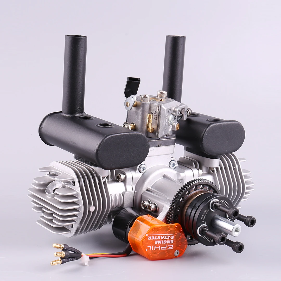 EPHIL Power X-40cc-T Pro Model Aircraft Gasoline Engine Electric Starter Twin Cylinder Two Stroke