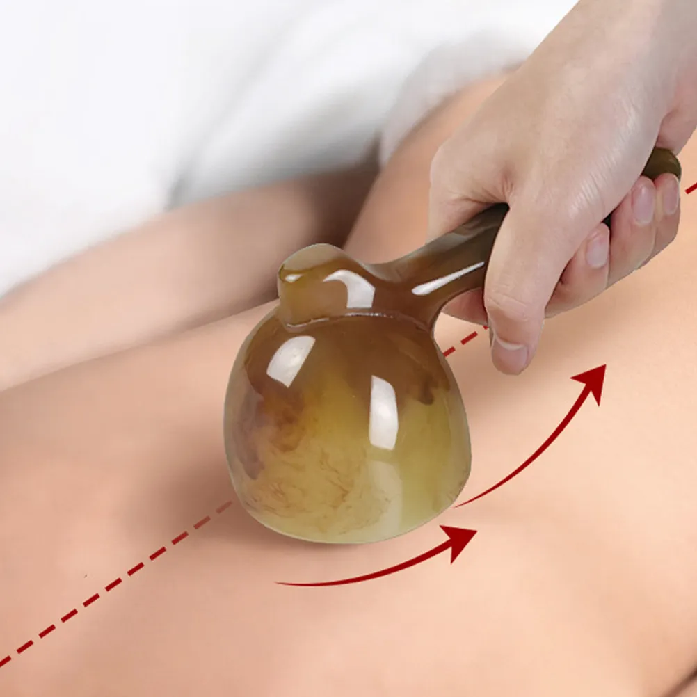 

Resin Gua Sha Scraping Massage Tool Full Body Manual Therapy Cup for Back Neck Legs Abdomen Muscle Fatigue Relief Body Sculpting