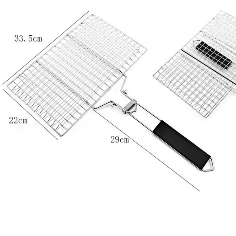 Non-stick Home Barbecue Basket Cookware Bbq Barbecue Kitchen Utensils Grill Mesh Mat Party Tools Meat Picnic Steak Vegetable Bar - Image 6