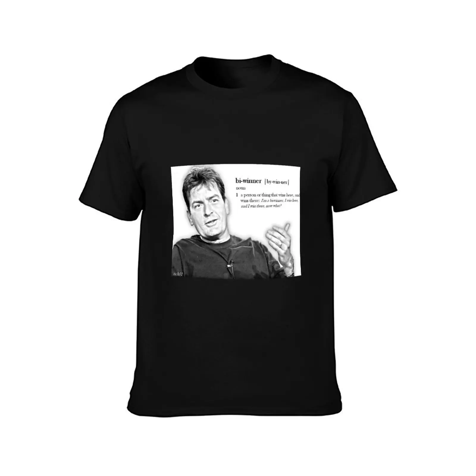 Charlie Sheen - Bi-winner T-Shirt Work Utility Short Sleeve Shirt T-Shirt