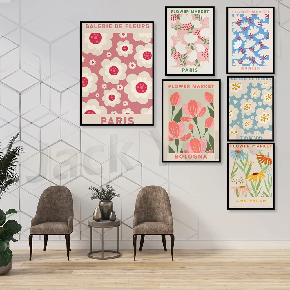 Flower Market Berlin, Flower Market Print, Flower Market Poster, Flower Wall, Flower Shop, Flower Print, Florist Gift,