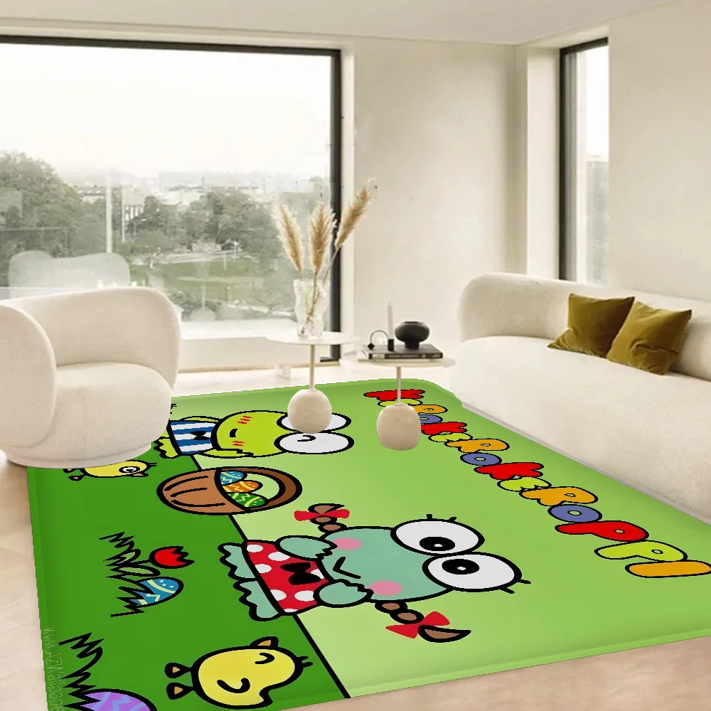 

S-Sanrio K-Keroppi Kitchen Mat Cheaper Anti-slip Modern Living Room Balcony Printed Modern Home Decor