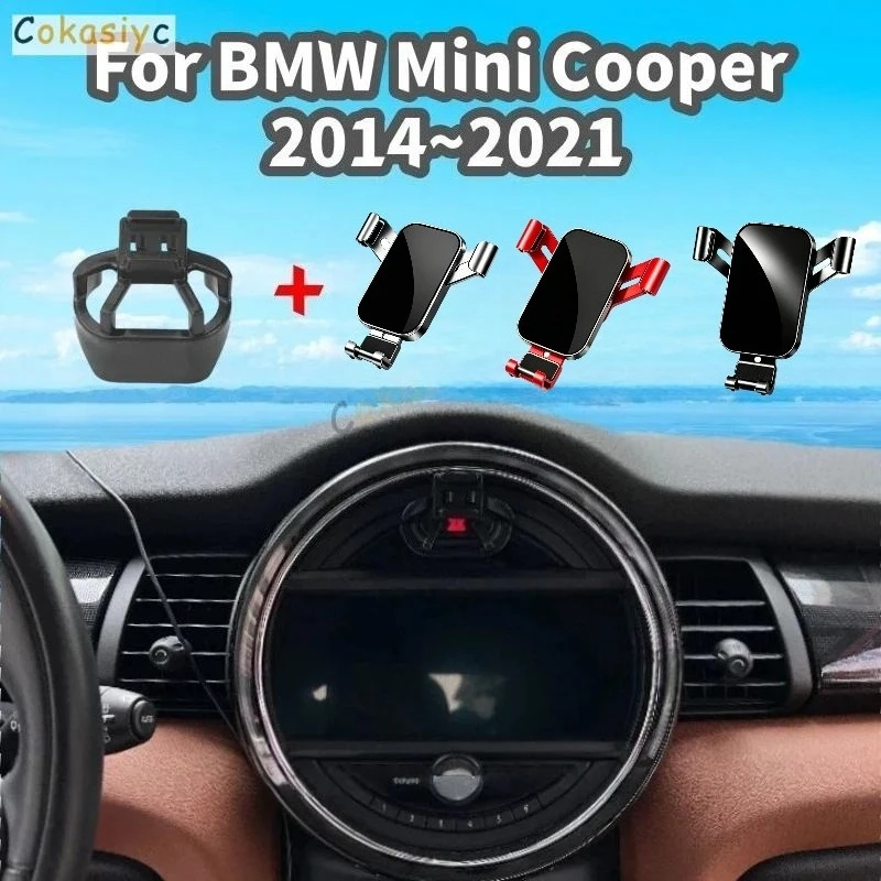 For BMW Mini Cooper F55 F56 F60 2014-2020 2021 Car Phone Holder Car Air Vent Mount Fixed Navigation Bracket Base Car Accessories