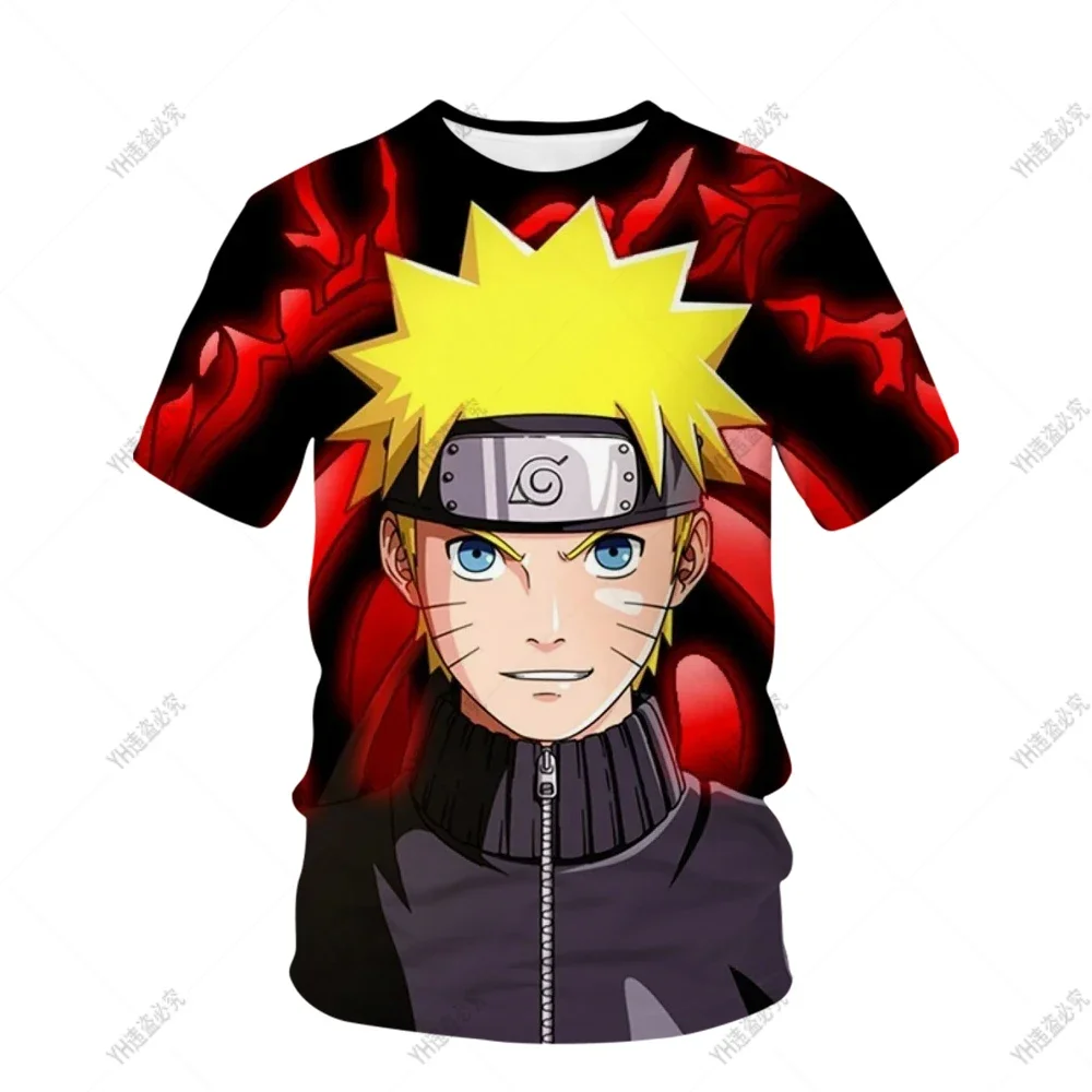 Junge Mädchen Kinder Sommer T-shirts Naruto 3D Druck Coole Männer Kleidung Tops Japan Cartoon Anime Frauen T-shirts Tops