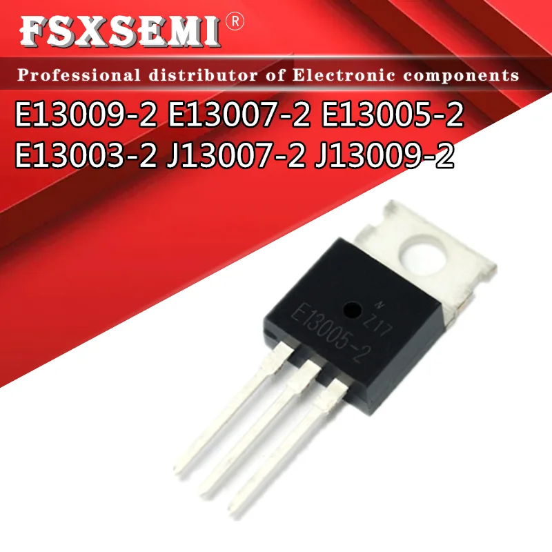 100PCS MJE13009 TO220 E13009-2 E13009 TO-220 E13007-2 MJE13007 E13005-2 MJE13005 E13003-2 MJE13003 J13007-2 FJP13007 J13009-2 IC