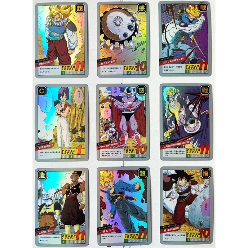 Dragon Ball Flash Card, Son Goku, Vegeta IV, Piccolo, Frieza, Android 17, Jidou DIY Action Toy Figures, Anime Game Collection, 54 Feuilles