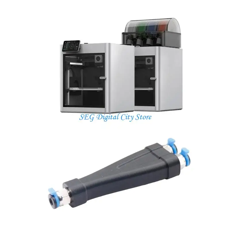 

U75B 4-в-1 адаптер из ПТФЭ, аксессуары для 3D-принтеров, трубка, расширительный порт, разъем для P1P/P1S/X1C, аксессуары для