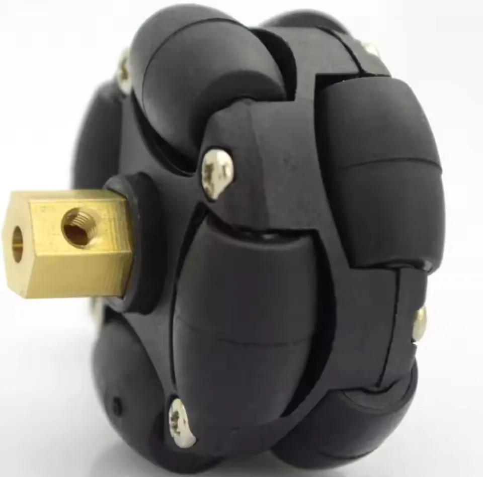 Rueda Omni de plástico doble de 38mm (1,5 pulgadas) (compatible con servomotor) chasis de coche robótico con ruedas Diy 14184