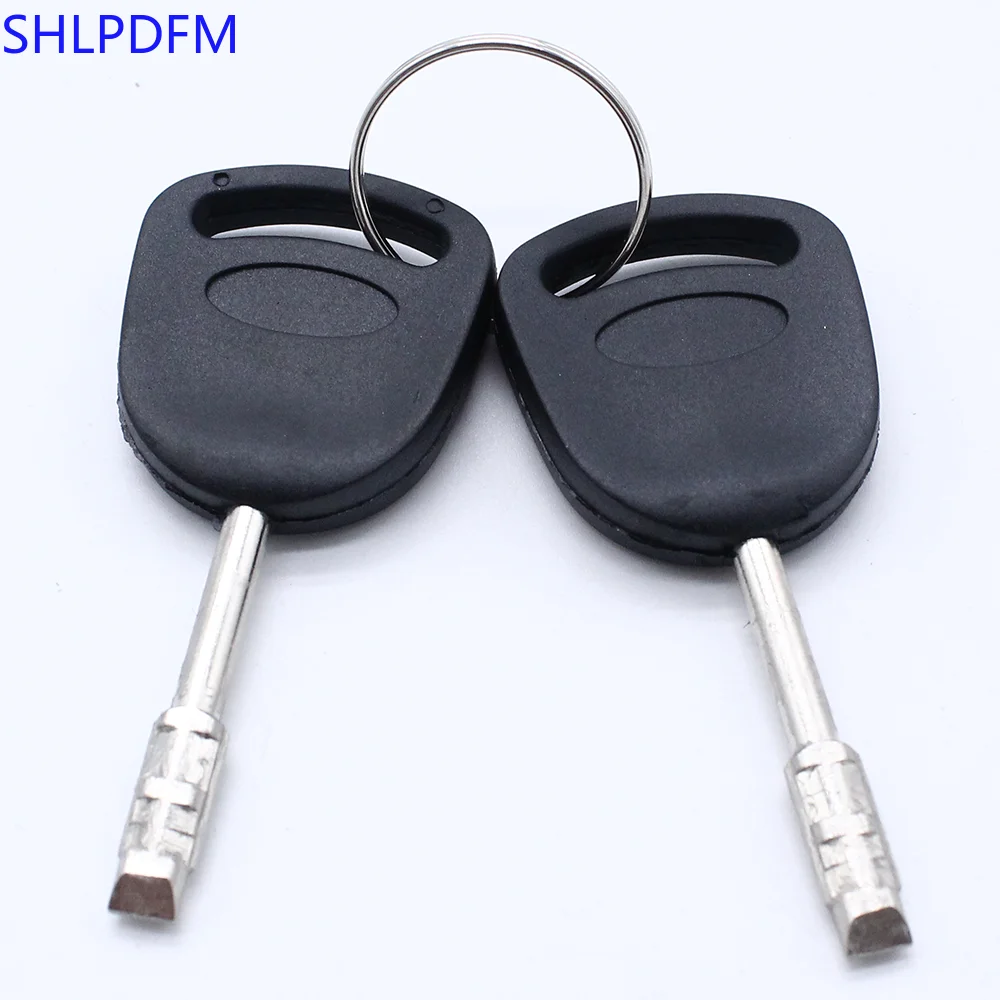 SHLPDFM 1 Set Front Door Lock Barrel Keys Set For Ford Fiesta 1995 - 2002 KA 1996 - 2008 Courier Escort 1995 - 2001