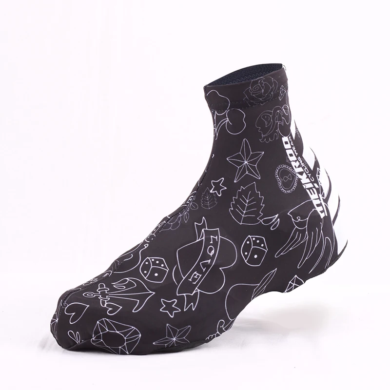 Meikroo Cycling Shoe Covers Bike Team Pro Summer Spandex Overshoes Windproof Bicycle Protective Shoe Sleeves