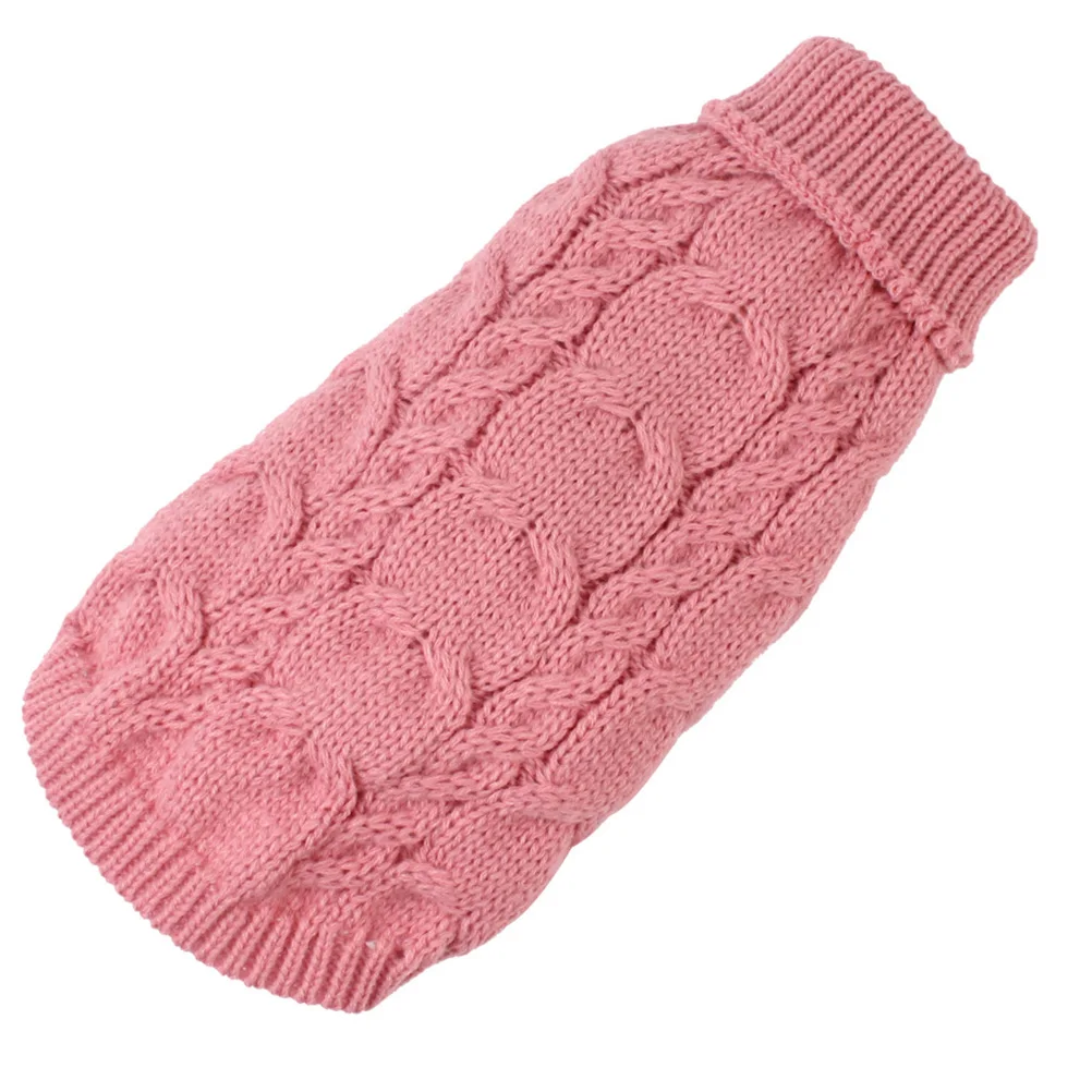 

Small Dog Winter Coat Pet Clothes Warm Yarn Knitting Sweater Puppy Clothing Breathable Long Wear Autumn Use Dog Sweater Pet Warm