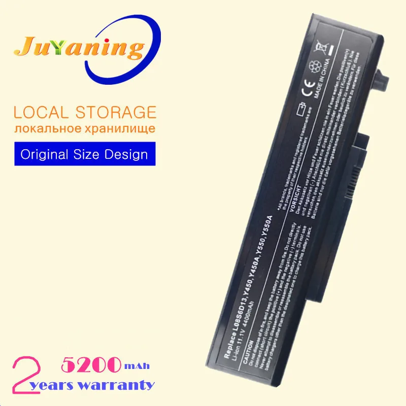 Laptop Battery L55Y2054 L08S6D13 L08L6D13 L08O6D13 For Lenovo For IdeaPad Y450 Y450A Y450G Y550A Y550 Y550P