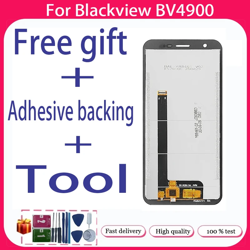 

For Blackview BV4900 BV5100 Pro+ LCD Display + Touch Screen+Free adhesive backing+Tool