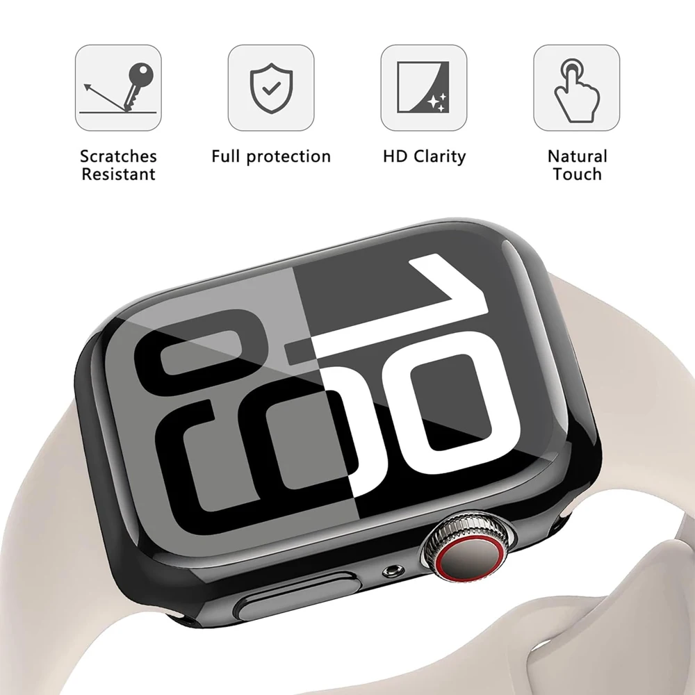 Protezione dello schermo per Apple Watch Case 46mm 42mm 45mm 41mm 44mm 40mm TPU paraurti Cover iWatch Serie 10 9 8 7 SE 6 5 4 accessori
