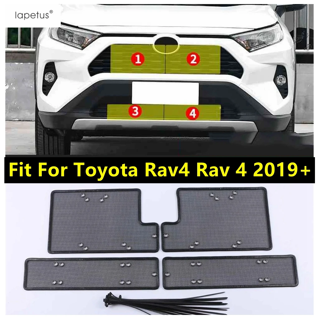 

Car Front Grille Insect Mesh Insert Net Protection Cover Exterior Kit Accessories Fit For TOYOTA RAV4 RAV 4 XA50 2019 - 2024