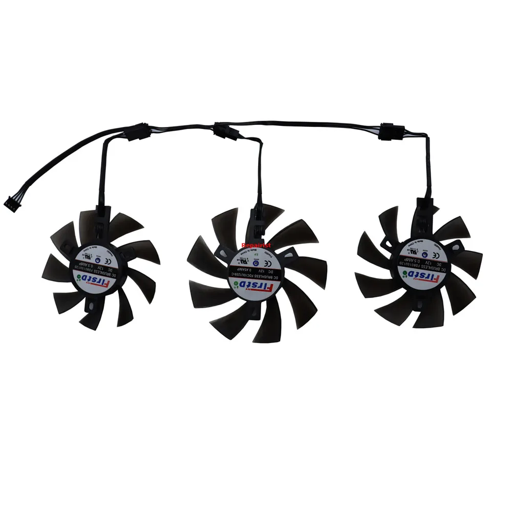 3Pcs/Set FDC10U12S9-C FD8015U12D,Palit RTX 2080 SUPER GP OC,Palit RTX2070 SUPER-GP-OC PREMIUM,VGA Graphics Cards Cooling  Fan