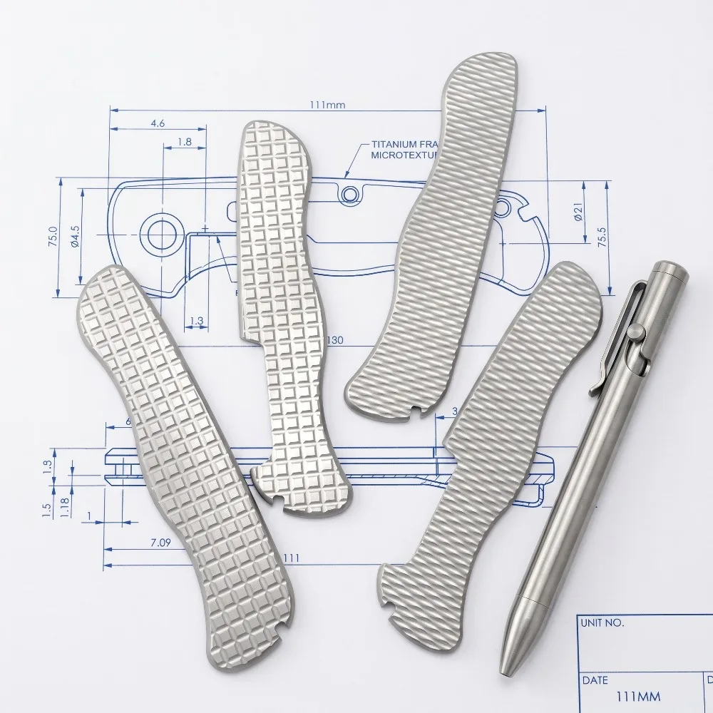 EDC Multi-tool Replacement Handle Scales Textured Titanium Grips Fit Army Knife DIY Upgrade Parts