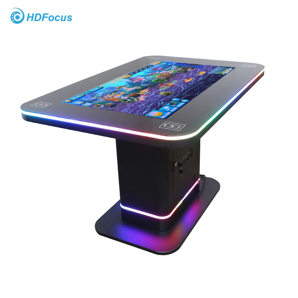 Multi Size Android Windows LCD Waterproof Game Restaurant Coffee Shop Multi Interactive Touch Screen Table With Coin Dispenser