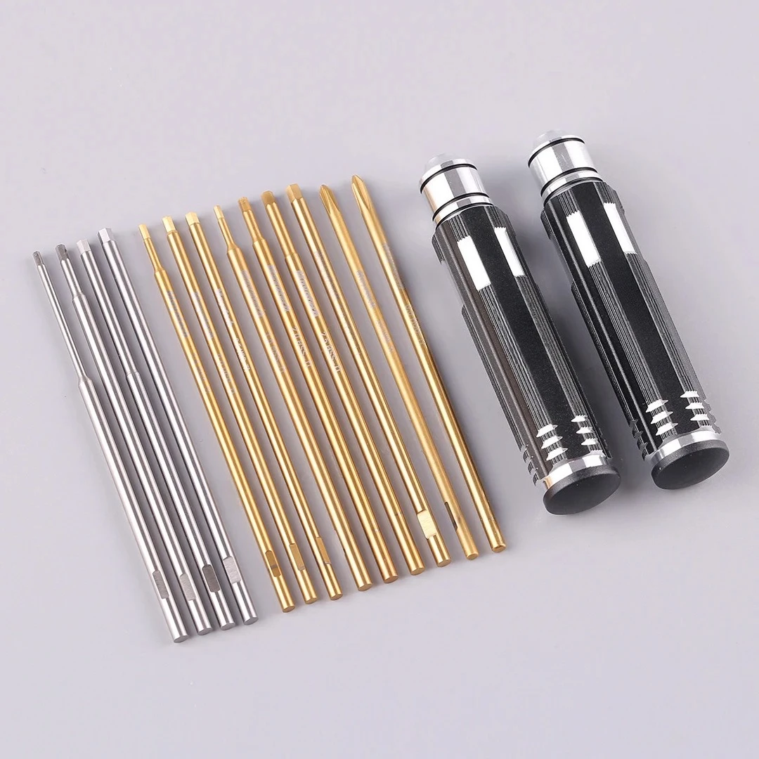 Mayatech High-Speed Steel Hexagonal Screwdriver Head Set Titanium Steel Blade 1.5/2.0/2.5/3.0 Sizes Hex Screwdriver Bit Set