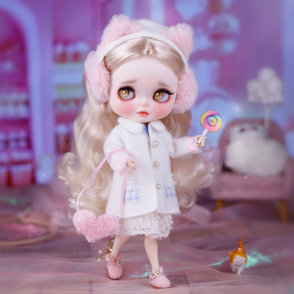 ICY DBS Blyth 1/6 Doll Hand Painted Set Doll Long Eyelash Sleepy Eye Set SD