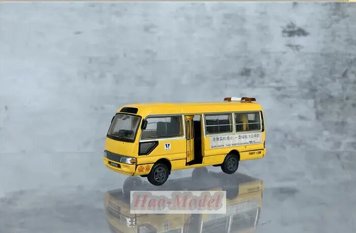 Tiny 1/64 For Toyota Coaster 160 Car Model Alloy Diecast Simulation Toys Boys Birthday Gifts Hobby Display Collection Yellow