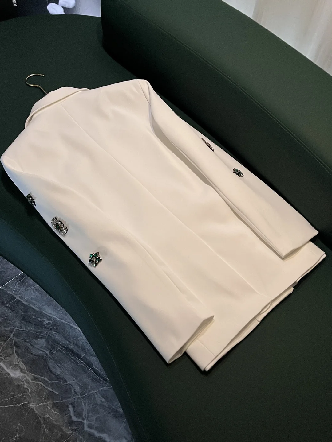 

Slimming Effect Diamond Embedded Loose Straight Cut Jaet Early Autumn New Sle Women's Small Suit Ele Sle X76