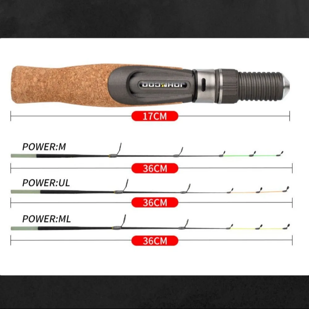 2024 Retractable Ice Fishing Rods Spinning Winter Ice Fishing Pen Pole Portable UL ML Ice Fishing Rod Winter