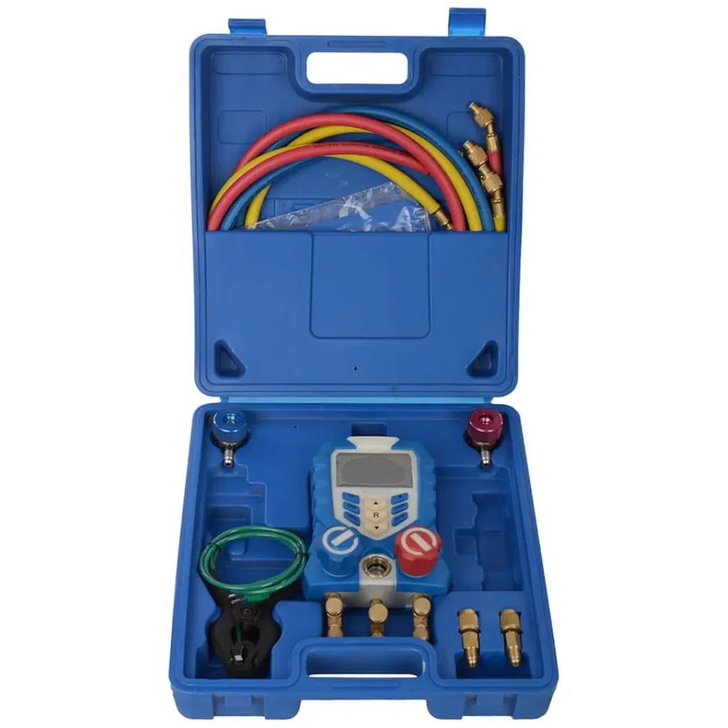 VDG-1 مسبار استشعار درجة حرارة التبخر مع قيمة درجة حرارة التكثيف مقياس مشعب التبريد الرقمي #3