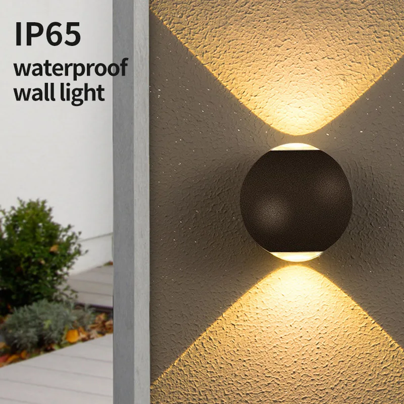 Indoor and outdoor wall mounted LED light 2W 4W 5W 6W 12W AC85-265V suitable for home, garden, bedroom corridor