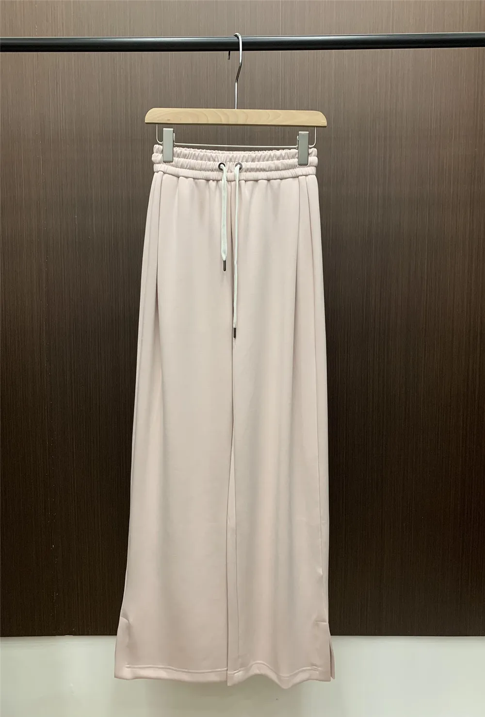 2024 B*C Spring Casual Straight Pants Drawstring Sweatpants Trousers Women Wide Leg Pants