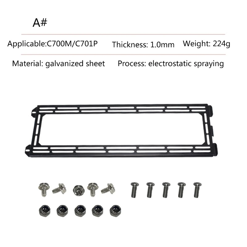 Imagem -05 - Suporte Resistente do Metal para o pc Interno Faça Você Mesmo Maximiza Refrigerando a Eficiência e Estende o Componente Tempo C700m p o