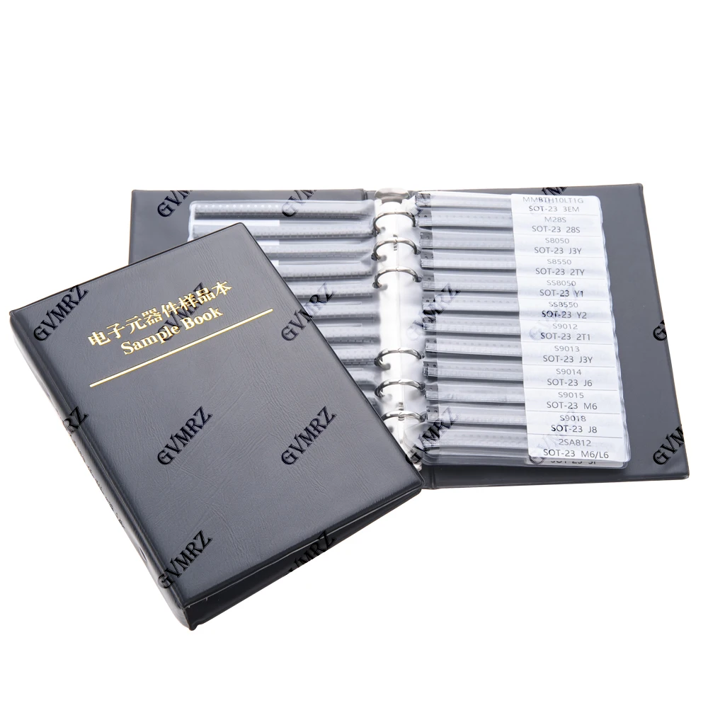SMD SOT23 S8050 S8550 Transistor Triode Kit SOT23 Commonly Assorted Sample Book Chip Triode Book S9012 TL431 BC847 MMBT2222