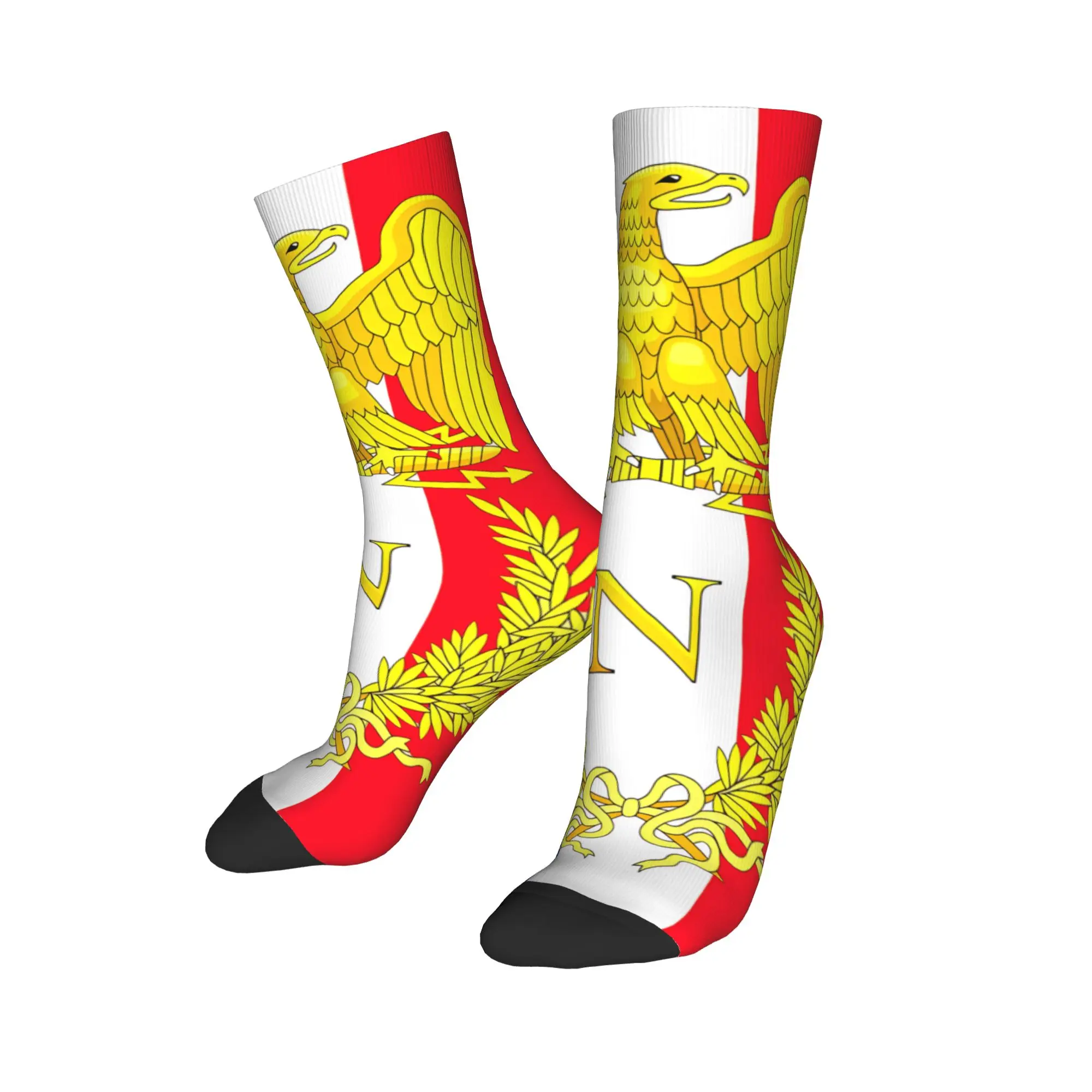 Men Socks Napoleon France Flag  Stockings Winter Fashion Comfortable Socks Pattern Outdoor Sports Non Slip Socks