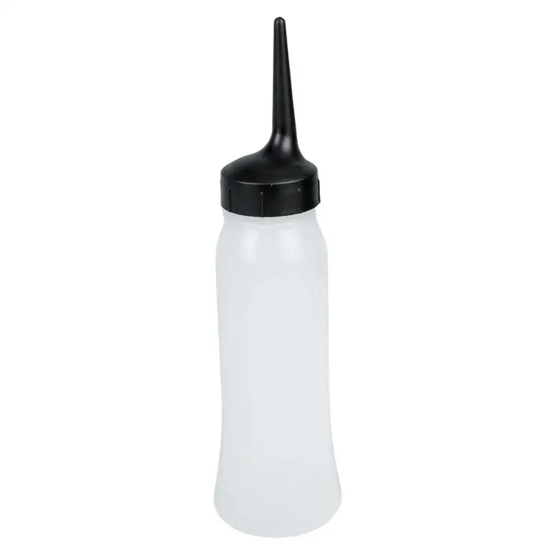 Ensemble de flacons applicateurs d'huile capillaire en plastique, 2 pièces, 240 ml et 120 ml avec échelle graduée, outil de coloration capillaire pour salon et domicile