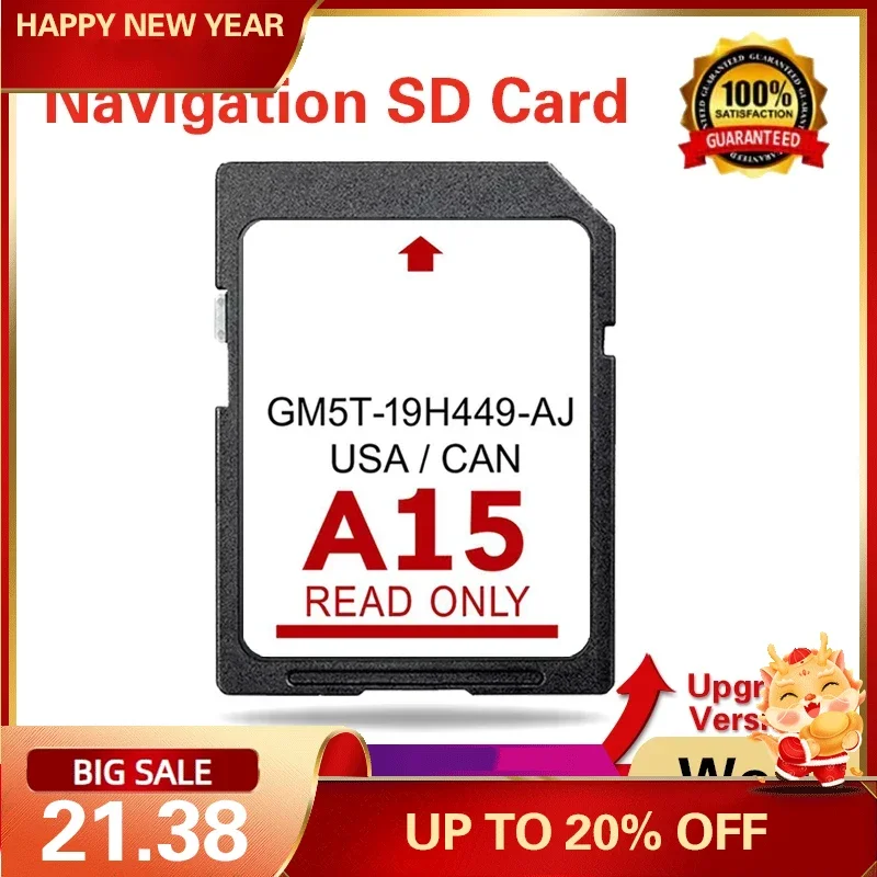 

North America for Lincoln MKS 2013-2015 Area Car SD Navigation Card A15 CID Maps GPS for Ford Navigation